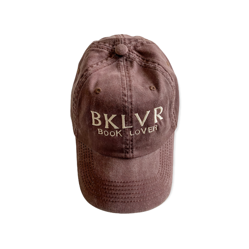 Book Lover Washed Dad Hat