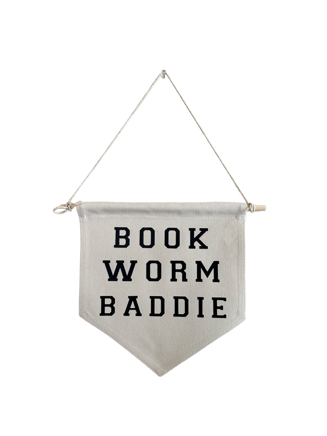 'Bookworm Baddie' Pennant (Medium)